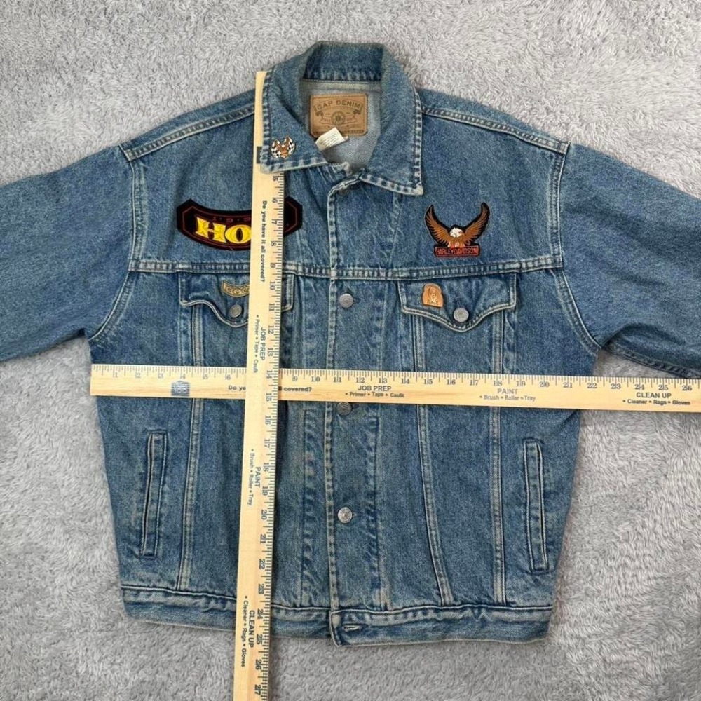 Gap denim Harley Davidson patches and pins - Picture 7 of 7